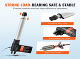 Linear Actuator 12V, 8 Inch Heavy Duty 1320lbs/6000N Linear Actuator, 0.19"/s Linear Motion Actuator V952-ZXXXZXQ8INCHTAMZ2V9
