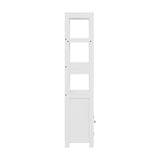 Artiss Bathroom Floor Storage Cabinet with 2 Drawers 3 Open Shelves 2 Doors White FUR-S-BATH-SHF01-WH