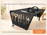 Portable Foldable Pet Grooming Table with Mesh Base and Adjustable Restraint Loop - Ergonomic V888-ELOSUNG57334