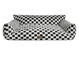 Pawz Pet Bed Plush Checkered Dog Bed Washable Cat Bed PT1370-M-AU