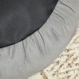 FEANDREA 50cm Dog Sofa Bed Round Shape Fabric Light Grey V227-3309641001080