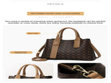 Brown Retro Fashion Handbag Elegant Tote with Large Capacity for Work and Daily Use V888-ELOSUNG13996