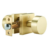 Portable Sturdy Zinc Alloy Gold Door Knobs with Satins Brass Finish Convenient Accessory for V1192-AZ-W-23394
