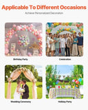 VEVOR Metal Arch Backdrop Stand Set of 3 Stand with Case Connection for Wedding V952-HLGMBJJBYDJS7O7CQV0
