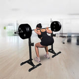 Squat Rack Stand Pair Bench Press Weight Lifting Barbell V63-759965