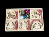 30Pcs Wood Christmas Tree Ornament Snowman Star Letter Hanging Pendant Decor-B V1263-JX-763