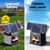 Giantz 3km Electric Fence Energiser PET Solar Energizer 0.1J SFC-SO10-3KM-PET