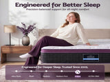 Giselle King Euro Top Mattress Firm Pocket Spring Edge Support MATTRESS-E-LAVENDER-35-K