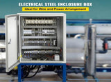 Steel Electrical Box 16'' x 12'' x 8'' Electrical Enclosure Box, Carbon Steel Hinged Junction Box, V952-DQXJSTCFS40X30X20V0