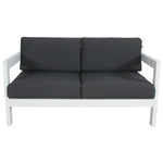 Outie 2 Seater Outdoor Sofa Lounge Aluminium Frame White V315-VOUT-ARTE-02