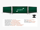 Welding Screen with Frame, 3-Panel 1.74 x 2.34m Welding Curtain Screen, Flame-Resistant Vinyl V952-SMPF68FTYKJL3GT47001V0