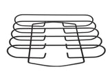 BBQ Rib Rack Iron Non Stick Grilling Rib Stand Black Barbecue Grill for Steak Lamb Chops Outdoor V1294-YM0521-3111220303111