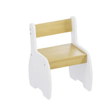 3-Piece Kids Table and Chairs Set in White with Storage, 60x60x48cm V178-59315