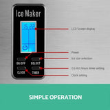 Devanti 15kg Ice Maker Machine Silver IM-ZB12S-SS