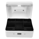 Metal Cash Storage Box with Combination Lock and Removable Tray for Home V1370-AZ4-10728