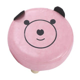 Small Under Desk Footrest Cute Cartoon Ottoman with 4 Stable Log Legs for Children V1294-YM0523-3116210070411