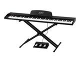 Alpha 88 Keys Digital Piano Keyboard Electronic w/ Stand EK-WP88-XBT-BK