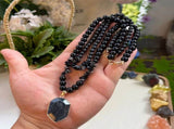 Vintage Double-Layer Hand-Strung Turquoise Necklace, Bohemian-Style Crackle Pendant for Protection V1232-SCHSSXL001