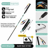 Carbon Fiber Trekking Pole, Lake Blue - 105cm, 1 Pack V1221-XM-DSZ-004