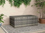 Outdoor PE Wicker Storage Box Garden 320L-Grey V264-OTF-506S-LGR
