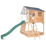 Lifespan Kids Winchester Cubby House with Elevation Platform and Green Slide V420-LKCH-WINCHE-GRN