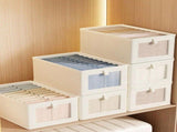 362520cm 2PCS Uncovered With Lid Fabric Clothes Box Foldable Wardrobe Visible Window Garment V1366-AZ2-W-02808