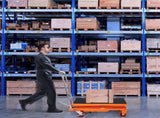 Hydraulic Lift Table Cart, 330lbs Capacity 50" Lifting Height, Manual Double Scissor Lift Table with V952-SJYYSJPTCCS4BSRWBV0