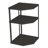 Kitchen Small Corner Shelf Rack Fan Shaped Space Saving Stable Carbon Steel Cookware Stand for Pots V1294-YM0710-3118230294214