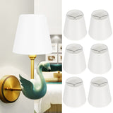 6Pcs Household Chandelier Fabric Lampshade Lamps Cover Decoration for E14 Light Bulb V1294-YM0901-3119200091811