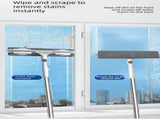2 PCS Professional 2-in-1 Squeegee with 137cm Extension Pole - 360 Degree Rotatable High-Rise V888-ELOSUNG18493