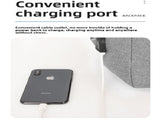 Grey 3 Piece Mens Backpack Set with Sling Bag and Pouch USB Charging Port Large Capacity Laptop V888-ELOSUNG40686