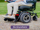 EQUIPMED Front Wheel Drive Power Electric Wheelchair, Up to 35km Range, Ultra-Comfortable, Safe V219-HWCELEEQ14KA