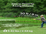 24 in Aquatic Weed Rake, 8.7 in Double Sided Lake Weed Rake, Pond Weeds Cutter with 30ft Rope, Tie V952-SCPSSKPX30FTNC6UBV0