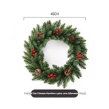 Christmas wreath, artificial wreath, red berries, pine cones, 30CM wreath, Christmas decoration, V1106-128-84756-RED-40CM