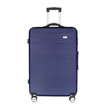28" Digital Weighing Scale and USB Charging Port Lightweight Luggage Suitcase Blue V915-FB3001-L-BL