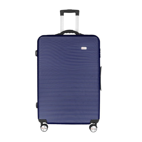 28" Digital Weighing Scale and USB Charging Port Lightweight Luggage Suitcase Blue V915-FB3001-L-BL