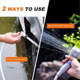 Rechargeable Portable Camping Shower Pump with 2 m Hose, 4000 mAh Battery and 2 Water Flow Modes for V1189-LC-KF-00026
