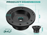 Golf Cart Steering Wheel Adapter, EZGO Adapter for TXT and RXV Models-Black V1259-DP01-A-5418