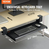 Clamp on Keyboard Tray Under Desk, Desk Keyboard Tray Slide out with Sturdy No-drill C Clamp Mount, V952-JPTPMDF00000QA5K5V0