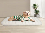 Pawz XL Size Orthopedic Dog Bed with Sherpa Plush Removable Cover in White PT1275-XL-WH