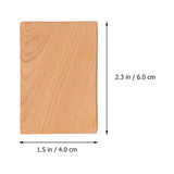 Ortofally 4pcs Rectangule Wooden Board Thicken Blank Unfinished Wood Cutout Smooth Cutting Plaque V1189-LWWAL-20260327-03306