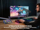 Studio Controller Keyboard Stream Controller Customizable Deck with 15 Shortcut Keys for Multi V985-STUDIOCONTROLLER