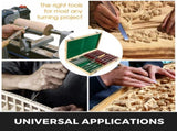 Woodworking Lathe Chisel Set 8 Piece Set Lathe Chisel HSS Steel Blades Wood Turning Tools Wooden V952-MGCD8PCSMGCCZHBT1V0
