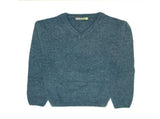 100% Shetland Ragg Wool V Neck Knit Jumper Pullover Mens Sweater Knitted - Sherwood - 4XL V563-SW-VN-SHWD-4XL