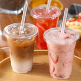 Clear Plastic Cups, Disposable Reusable Tumblers Crystal Clear PET Cups for Birthday Parties, V1370-AZ4-08516