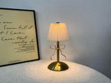 Hometravel USB Bow Table Lamp, Rechargeable Decorative Ambient Light, Metal Base Desk Lamp for V1189-WXFWAL-20260326-02664