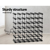 Artiss Wine Rack 42 Bottle Black WINE-RACK-42B-BK