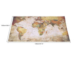 World Map Rug Anti Slip Floor Mat Soft Area Rug Carpet for Home Living Room V1294-YM0901-JY02165