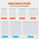 VEVOR Strip 213.4 cm Height x 122 cm Width, 2 mm Thickness, 8PCS Clear PVC Strip Door V952-PZMLPZGHMPTLG9GIBV0