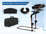 Head Rest for Mattress Home Massage Kit with Storage Bag Adjustable Height Face Down Pillow Multi V1337-8T-1LMJ-6UBD